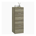 Commode de rangement avec tiroirs avec rangement ferme gris