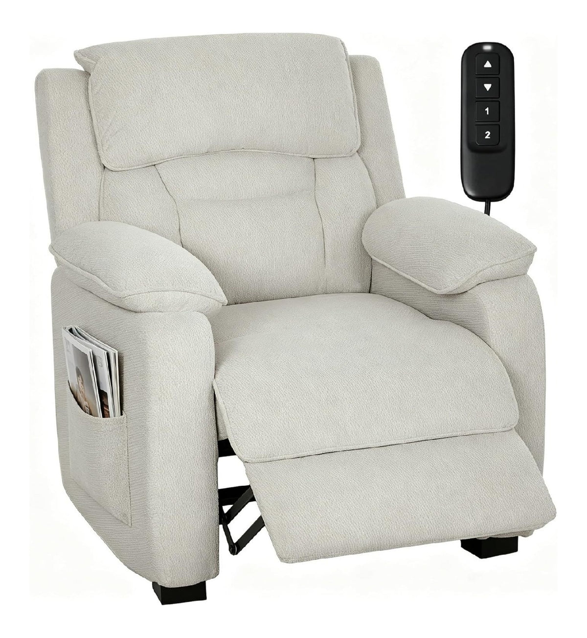 Fauteuils relaxants reglable electrique beige