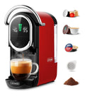 Cafetieres a capsules compact reglable rouge