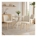 Ensembles pour salle a manger structure metal beige 100 x 100 x 75 cm
