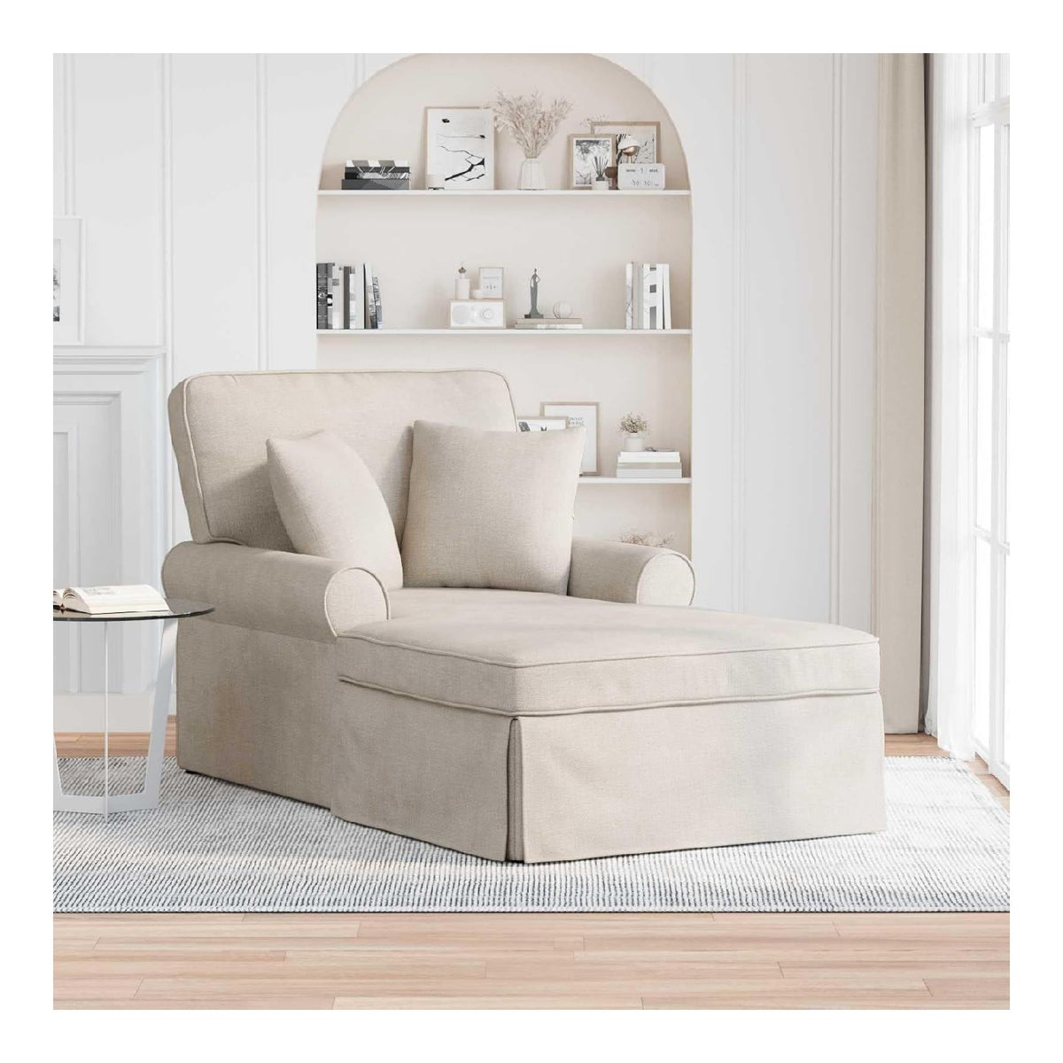 Fauteuils relaxants avec rangement ferme creme