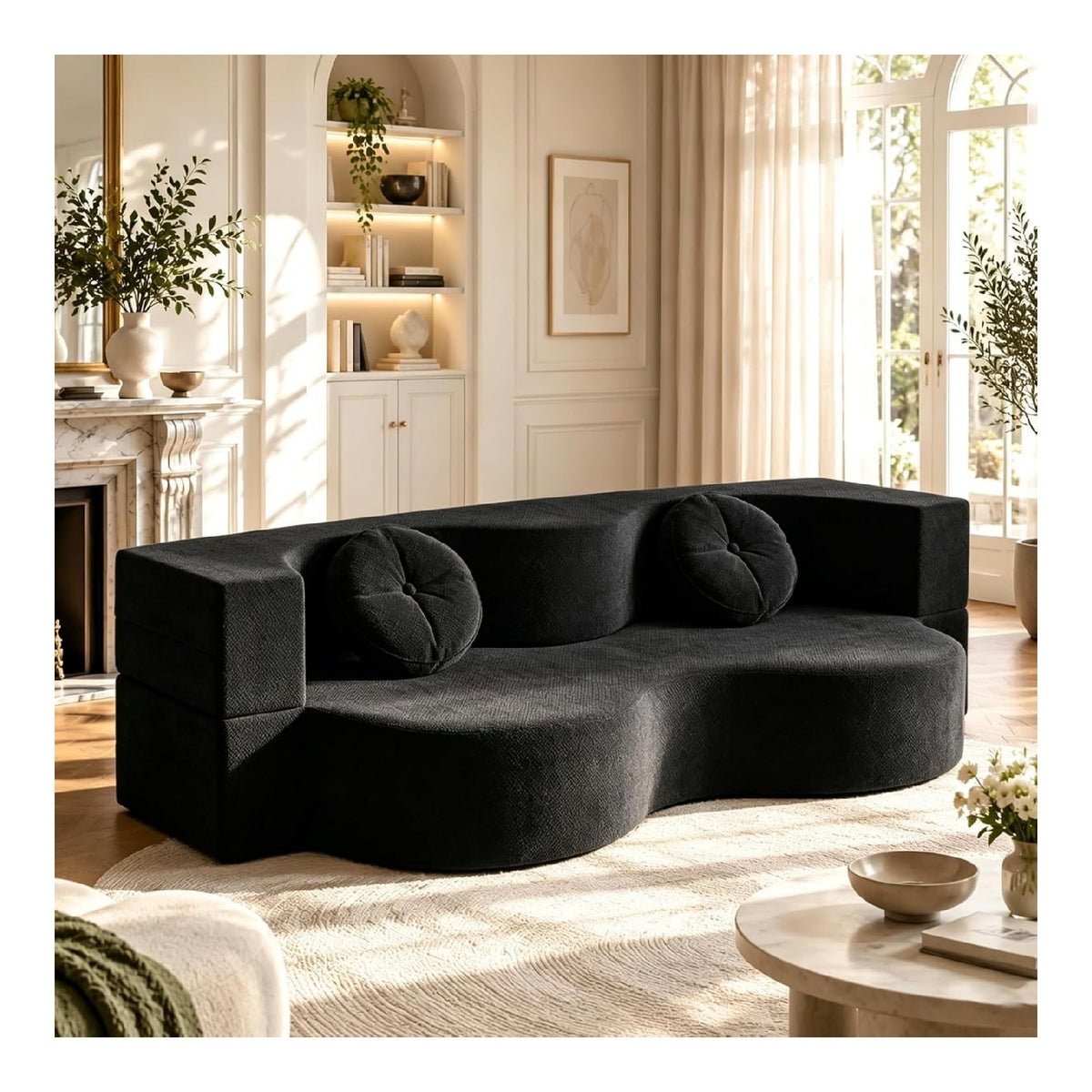 Canapes et divans avec rangement ferme noir 200 x 100 x 31 centim