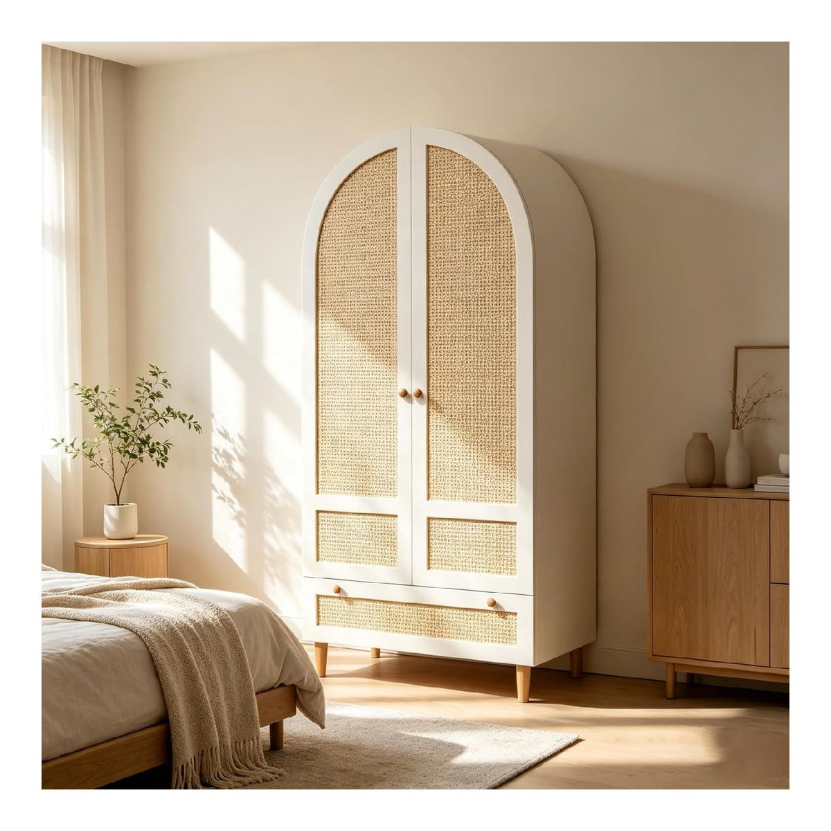 Armoire de rangement avec tiroirs avec rangement ferme blanc 80x50x180cm