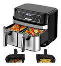 Friteuse a air chaud double zone avec programmes noir