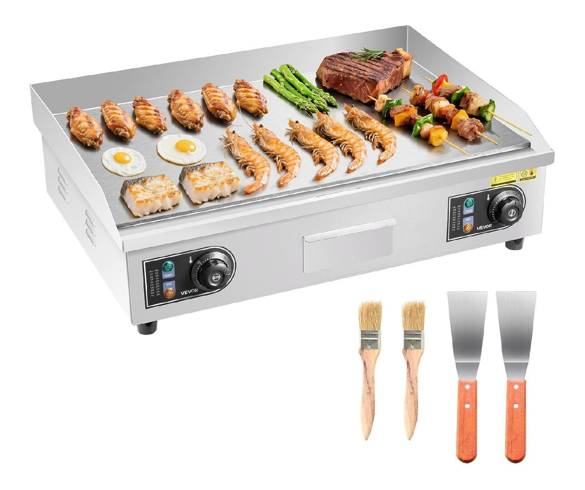 Plancha finition inox reglable inox variante 845