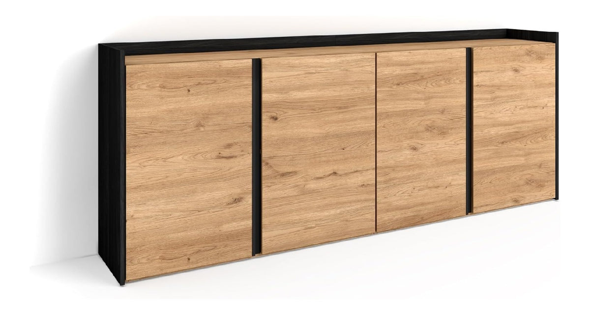 Buffets, credences et vaisseliers avec rangement ferme finition bois chene