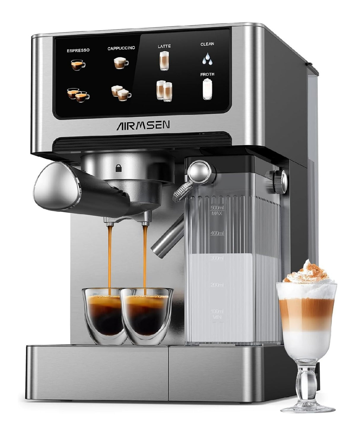Machines expresso a vapeur finition inox inox