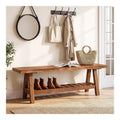 Bancs de rangement avec rangement ferme finition bois naturel