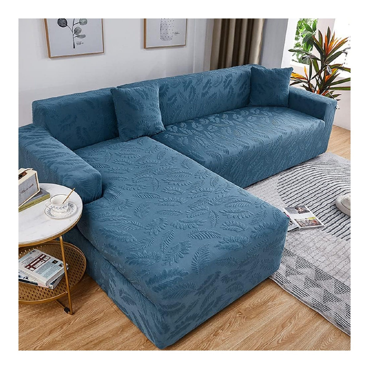 Housses de canape bleu